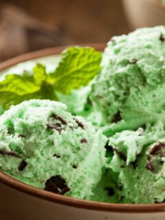 Satisfy Your Sweet Tooth With Paleo Pistachio Mint Ice Cream Smoothies