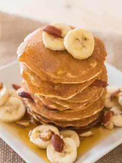 How To Make Paleo Almond Butter Banana Pancakes